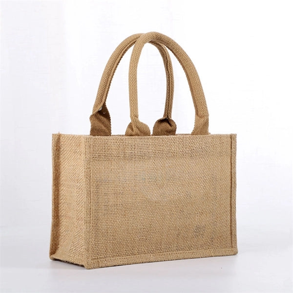 Burlap Tote Bags w / Front Pocket