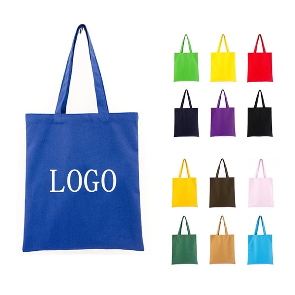 12 Oz. Colorful Cotton Canvas Shopping Tote Bag