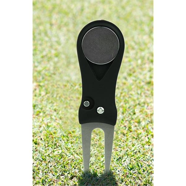 2-in-1 Foldable Golf Divot Repair Tool