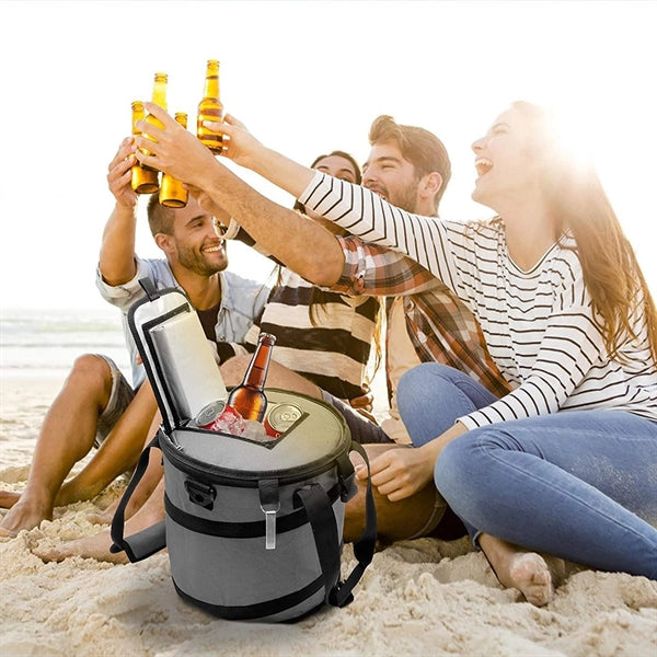 24 Can Pop Up Cooler Bag Collapsible Insulated Tote