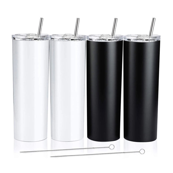 Double Wall Stainless Steel Tumbler With Straw