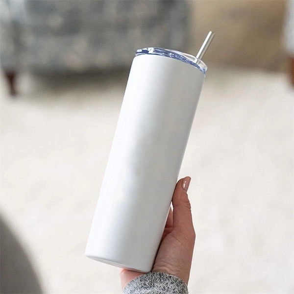 Double Wall Stainless Steel Tumbler With Straw