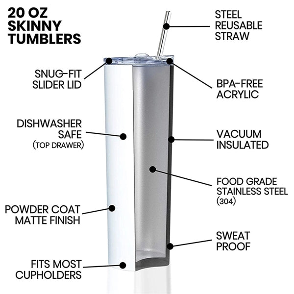 Double Wall Stainless Steel Tumbler With Straw