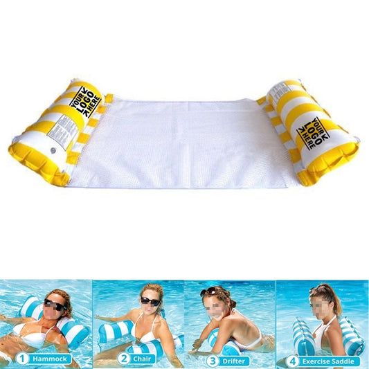 4-in-1 Inflatable Pool Saddle Lounge Chair Hammock Drifter