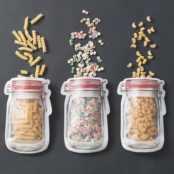 10pcs Mason Jar Zipper Bags