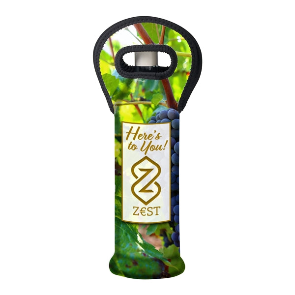Sublimated Neoprene Wine Tote Carrier Holder