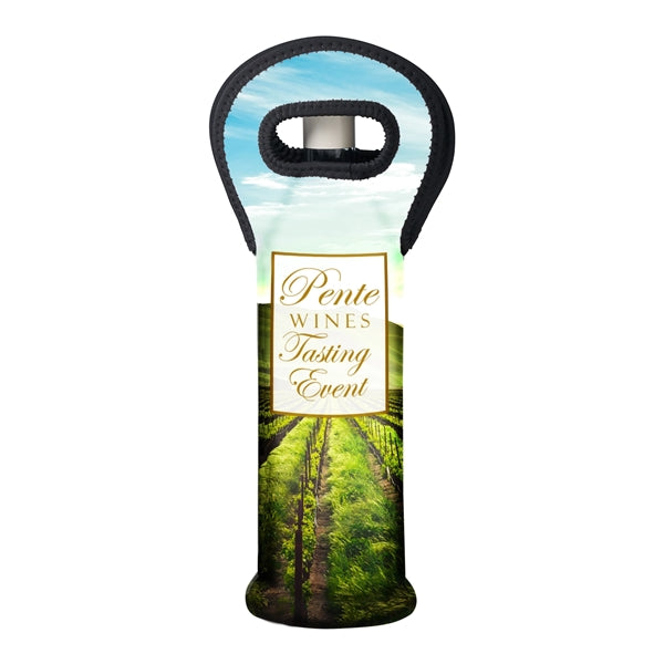 Sublimated Neoprene Wine Tote Carrier Holder