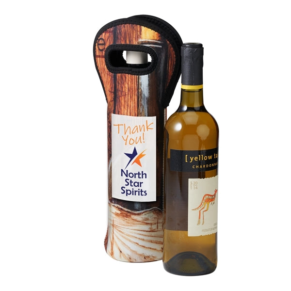 Sublimated Neoprene Wine Tote Carrier Holder