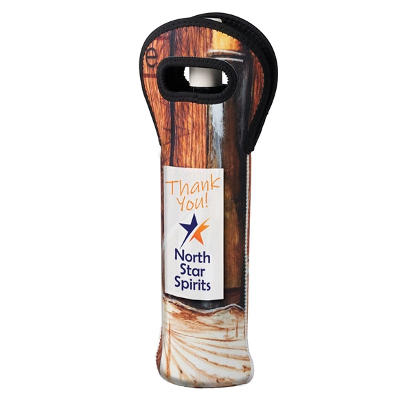 Sublimated Neoprene Wine Tote Carrier Holder