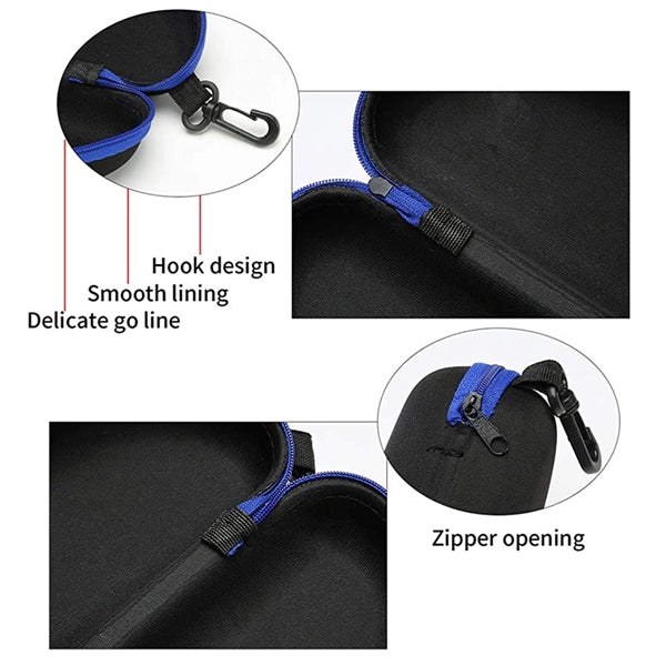 Portable Travel Zipper Eyeglasses Case