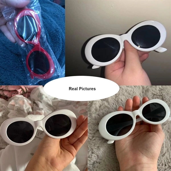 Acrylic Frame Oval Sunglasses