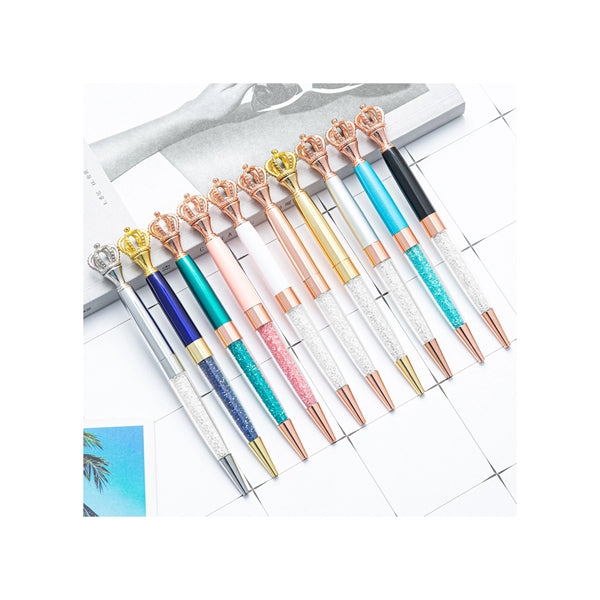 Crown Diamonds Crystal Metal Pen with Rhinestone