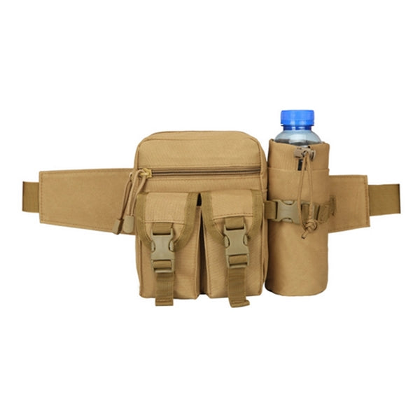 Tactical Waist Pack Pouch With Water Bottle Pocket Holder