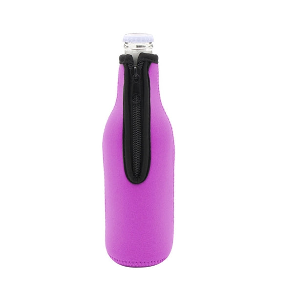 Neoprene Zipper Bottle Coolers Sleeves