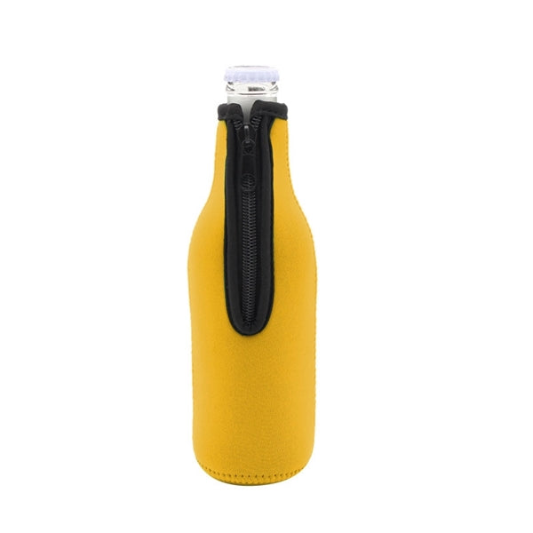 Neoprene Zipper Bottle Coolers Sleeves