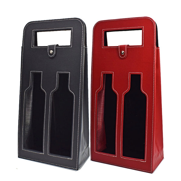 Hollow Leather Wine Bag 2 Bottles