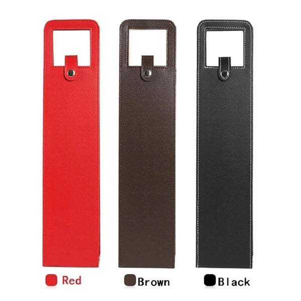 Leather Single Bottle Wine Bag With Handle