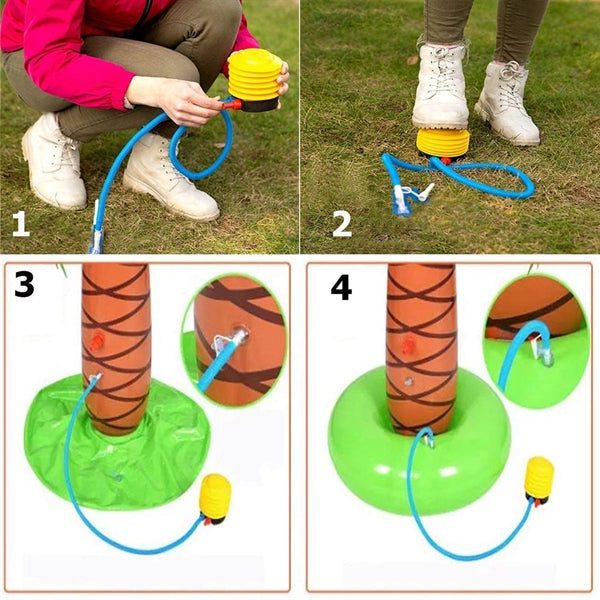 Inflatable Palm Tree Backyard Sprinkler Toy Spray Water Pool