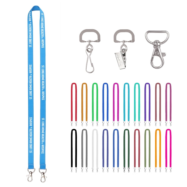 3/4" Double Ended Dye Sublimation Lanyard
