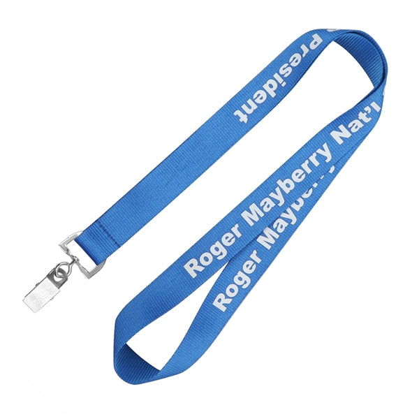 3/4" Silkscreen Polyester Lanyard