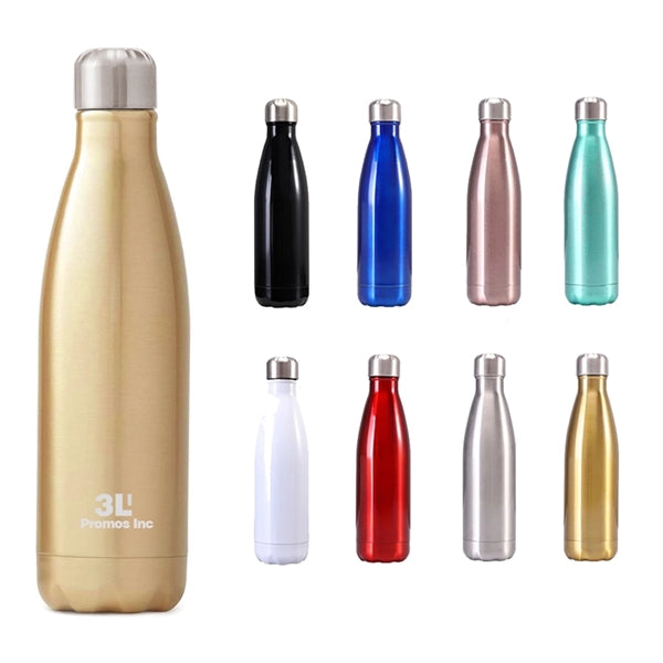17oz Bright Stainless Steel Vacuum Flask