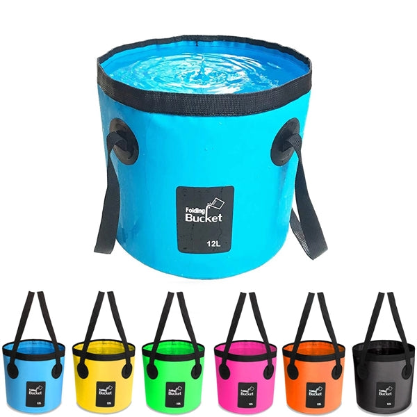 12L Portable Collapsible Wash Basin Folding Water Bucket