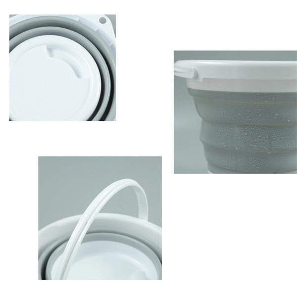 Foldable Round Tub Pot Portable Plastic Water Pail