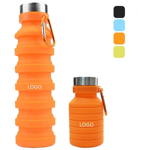 Collapsible Silicone Sports Water Bottle