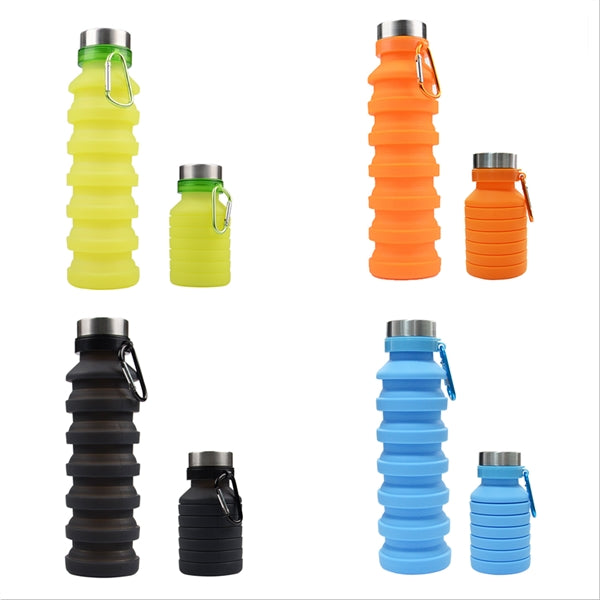 Collapsible Silicone Sports Water Bottle