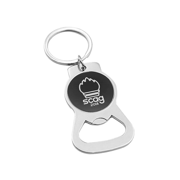 Round Bottle Opener Keychain