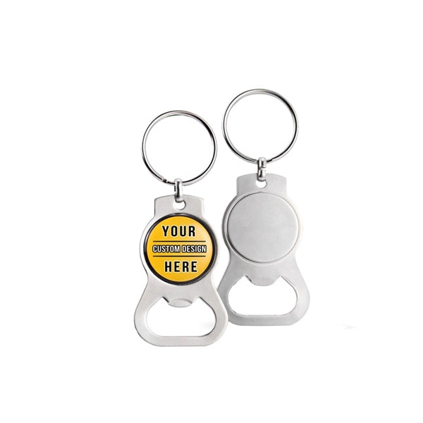 Round Bottle Opener Keychain