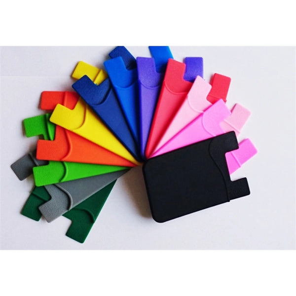 Silicone Cell Phone Wallet Card Holder