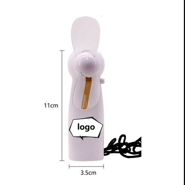 Mini Handheld Fan With LED Custom Message