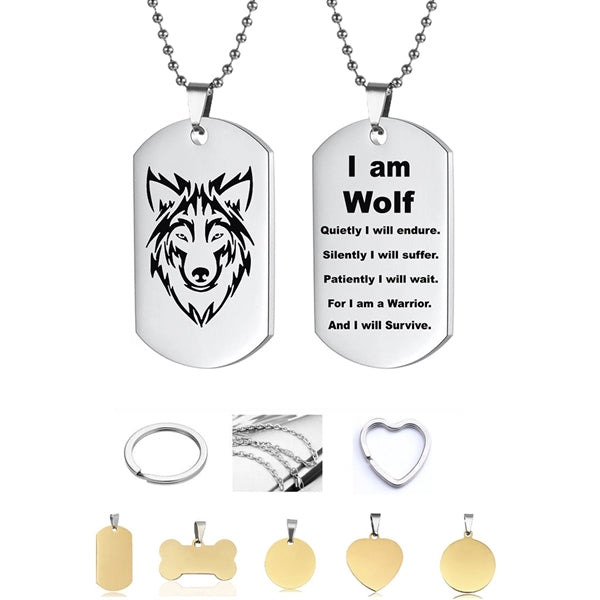 Military Style Dog Tag Neclace