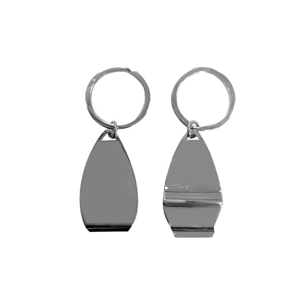 Surfboard Shaped Metal Bottle Opener Keyring