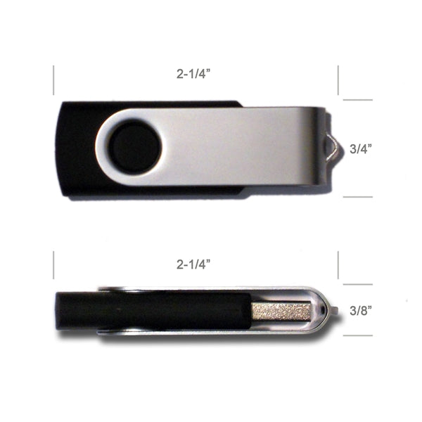 High Speed USB 2.0 Swivel Twister Flash Drive (128MB)