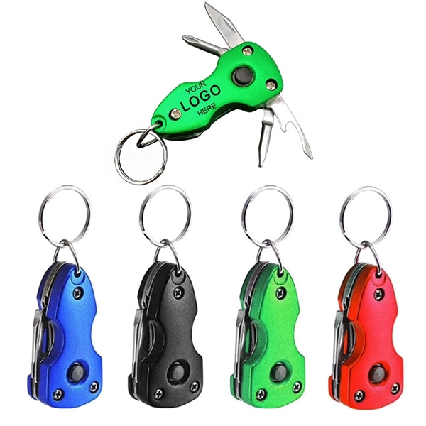 Essential Multifunctional Pocket Tool Keychain With Light