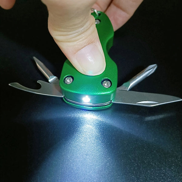 Essential Multifunctional Pocket Tool Keychain With Light