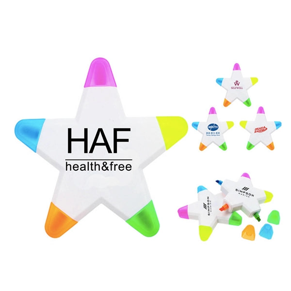 Creative Star Shape Fluorescent Highlighter Watercolor Pens