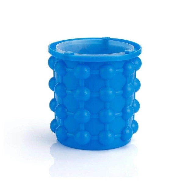 Silicone Ice Cube Chips Bucket with Lid