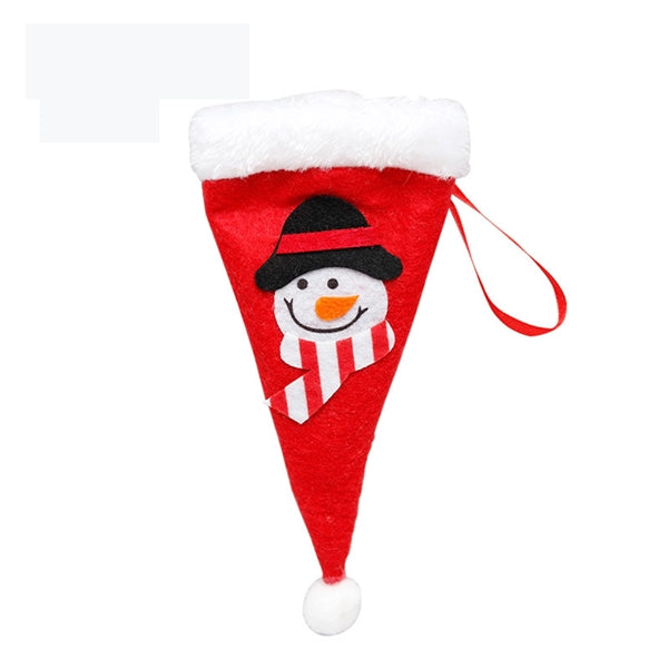 Christmas Santa Hats Cutlery Fork Spoon Knife Storage Bag