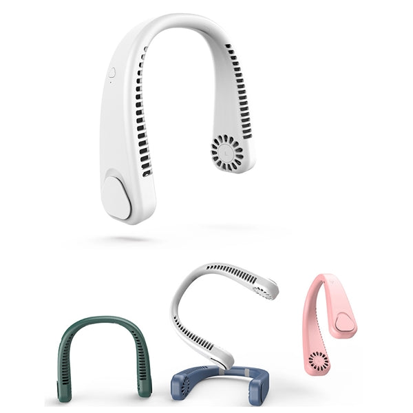 Portable 3 Speeds Hands Free Bladeless Neck Personal Fan