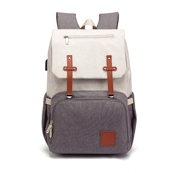 Mummy / Daddy Backpack Diaper Bag Set with USB port