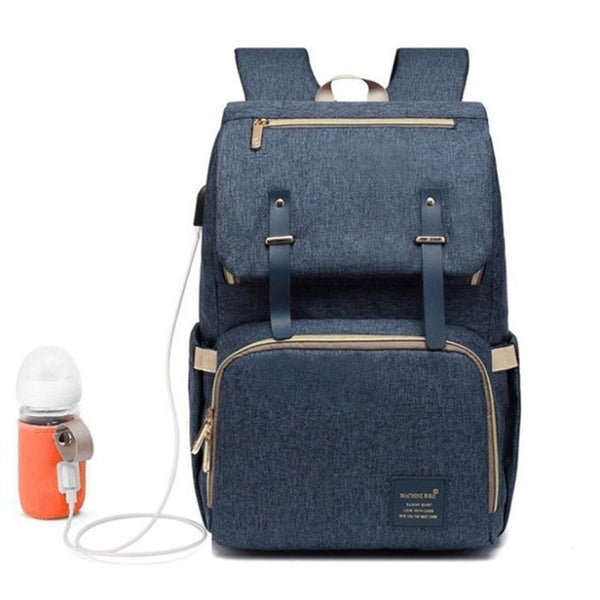 Mummy / Daddy Backpack Diaper Bag Set with USB port