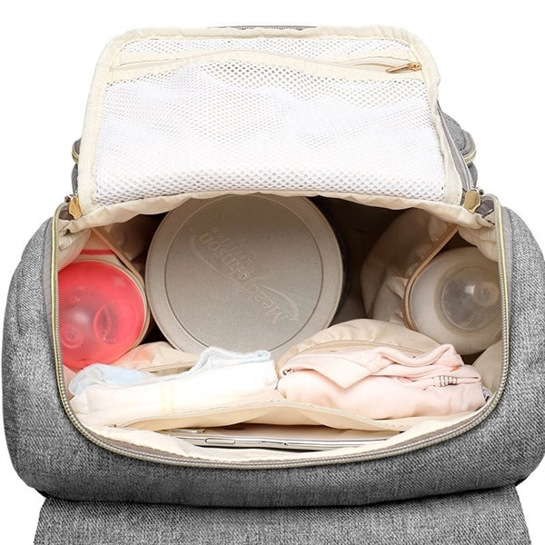 Mummy / Daddy Backpack Diaper Bag Set with USB port