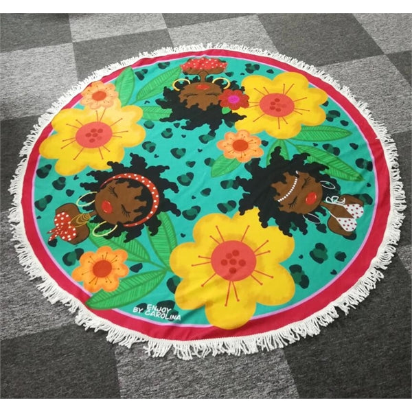 Outdoor Polyester Circle Beach Towel