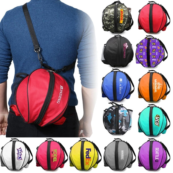 Sling Sports Ball Round Basketball and Baseball Carrying Bag