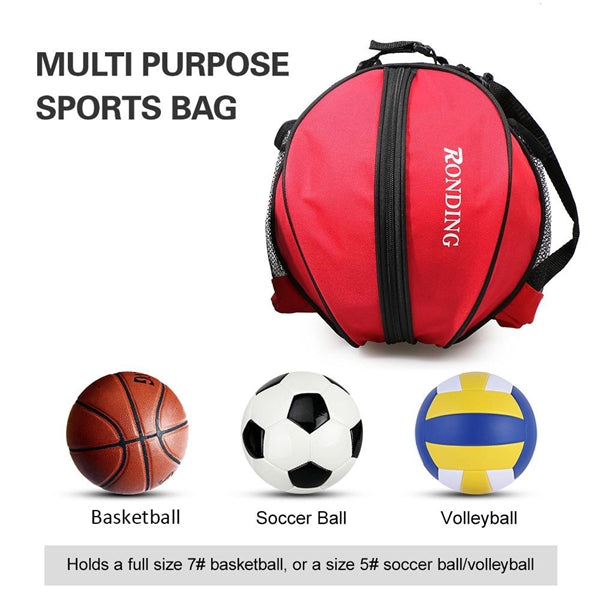 Sling Sports Ball Round Basketball and Baseball Carrying Bag