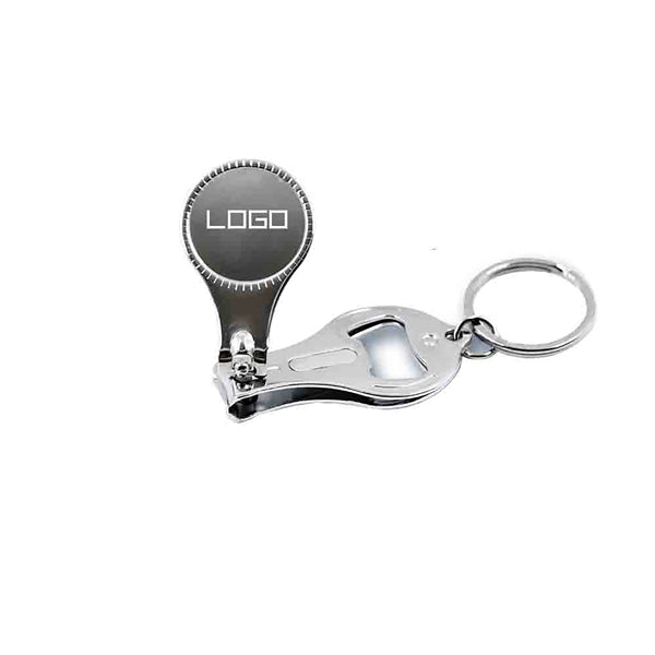 Multifunctional Metal Nail Clipper Keychain