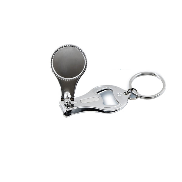 Multifunctional Metal Nail Clipper Keychain